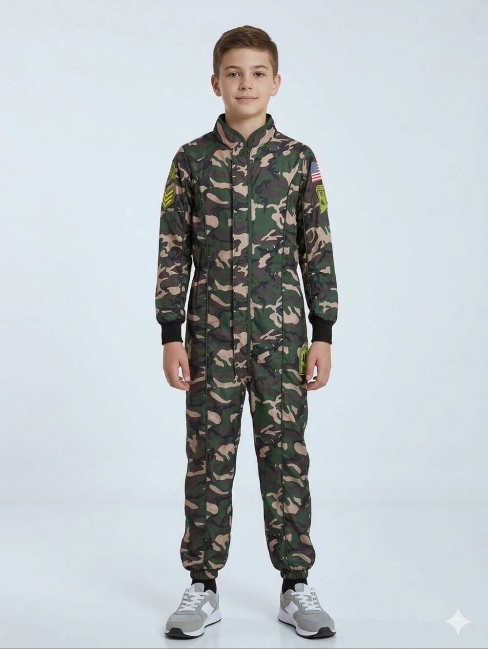 Spooktacular Creations Camouflage Military Jumpsuit 1 Piece Costume Youth XL